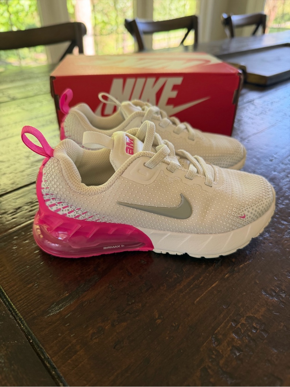 Nike Kids' Air Max 270-Style Sneakers - White & Pink